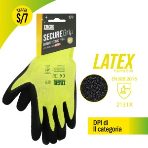 GUANTI MULTIUSO DA LAVORO CON FINITURA IN NITRILE SECUR GRIP TAGLIA S/7 IRGE