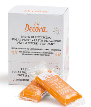 PASTA DI ZUCCHERO 100G. ARANCIO DECORA
