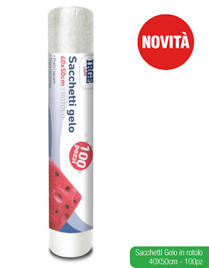 ALIMENTARE sacchetto freezer 40x50 ROTOLO SET.100PZ. IRGE
