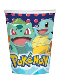 POKEMON THE ORIGINAL BICCHIERI IN CARTONCINO 250ml. CONF.8PZ. BIGI