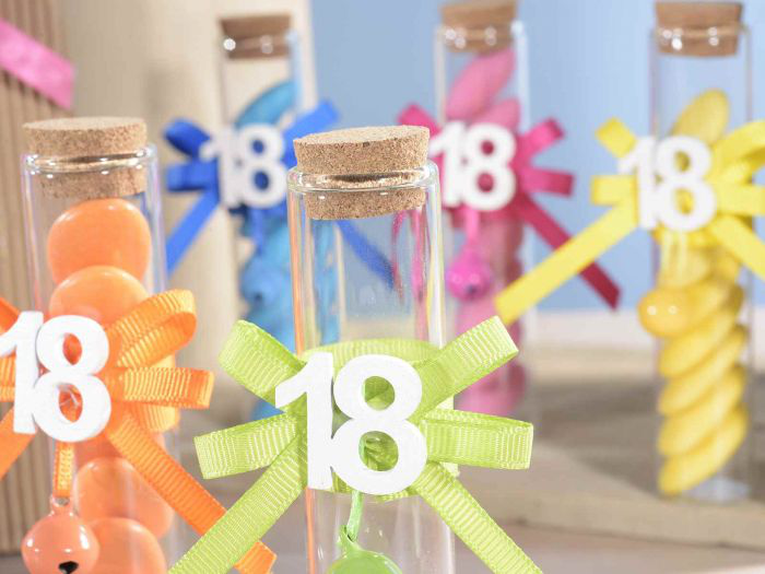 18 ANNI PROVETTA PORTACONFETTI  CM.20 PEZZI 12
