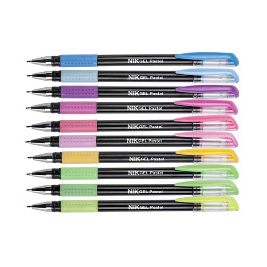PENNA GEL PASTELLO CONF.10PZ. 20NIK071 NIKOFFICE