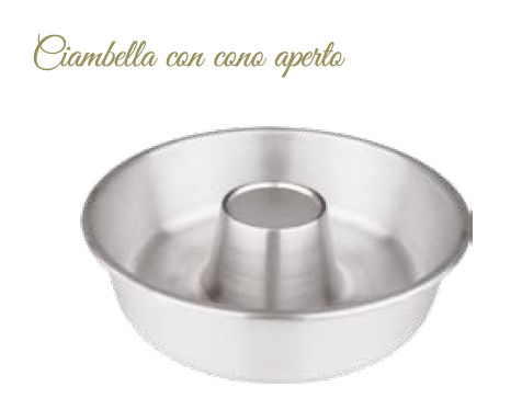 CIAMBELLA CON CONO APERTO ALLUMINIO CM.28xH.7 PENTALUX 02428