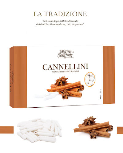 CONFETTI MAXTRIS CANNELLINI BIANCHI 1KG.