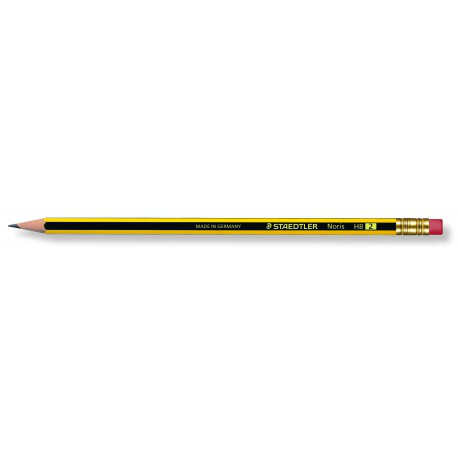 MATITA GRADUATA STAEDTLER 120 NORIS HB CON GOMMA pezzi 12