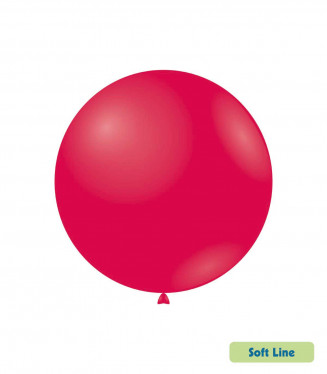PALLONCINI 18 POLLICI CM.46 ROSSI 129 CONF.20PZ. SOFT LINE PASTELLO