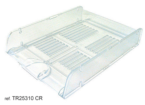 VASCHETTA PORTACORRISPONDENZA IN PLASTICA TRASPARENTE COMPONIBILE TR.040