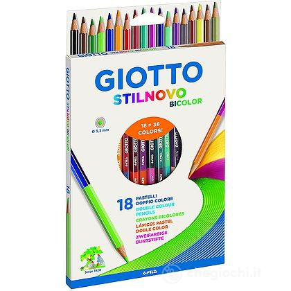 PASTELLI IN LEGNO STILNOVO BICOLOR DA 18 GIOTTO