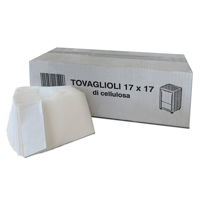 TOVAGLIOLI IN CARTA CM.17x17 PER DISPENSER DA BANCO