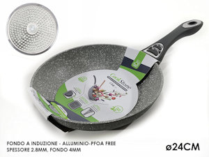 PADELLA FONDO A INDUZIONE COOKSTONE CM.24 GRIGIO 652404 GENERAL