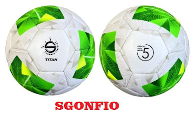 PALLONE CALCIO CUOIO TITAN N.5 SGONFIO 300gr. 35044