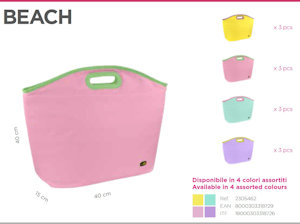BORSA TERMICA 16 LITRI ORIZONTALE MONOCOLORE TULIPANO BEACH GIOSTYLE CM.40x15x40