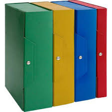 CARTELLA PROGETTO CON BOTTONE CM.24x34 DORSO 10 BLU ESSELTE
