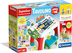 SAPIENTINO TAVOLINO CRESCI CON ME 3-5 ANNI 16745 CLEMENTONI