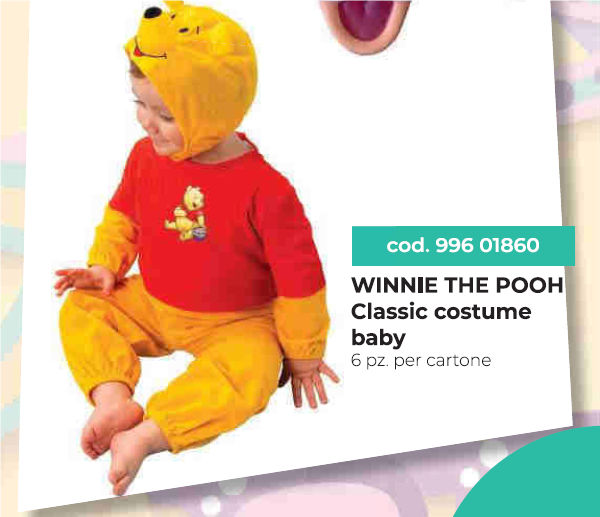 COSTUME PERSONAGGIO WINNIE THE POOH 4/5 ANNI