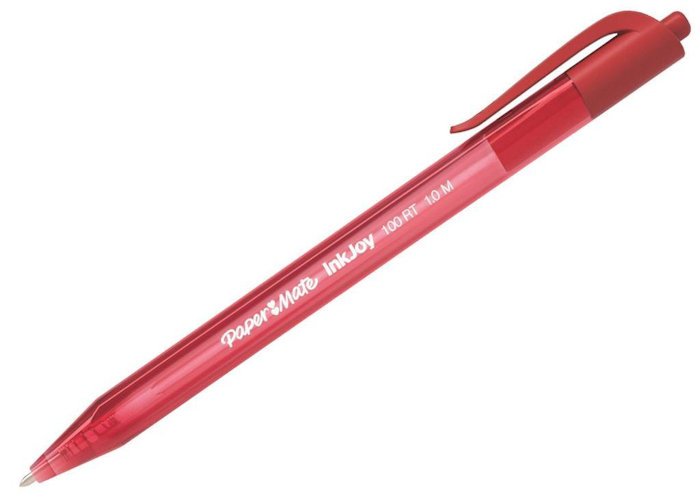 PENNA PAPERMATE A SFERA 100RT INKJOY A SCATTO ROSSA pezzi 20