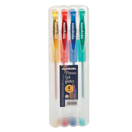 PENNA GLITTER CONF.4 PZ. IN ASTUCCIO NIKOFFICE