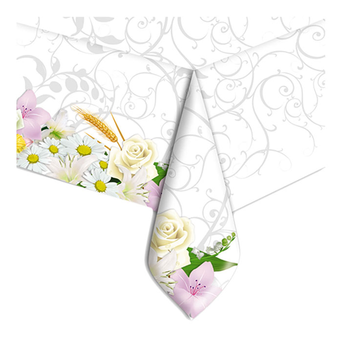 MATRIMONIO BOUQUET TOVAGLIA IN PLASTICA CM.140x270 BIGPARTY