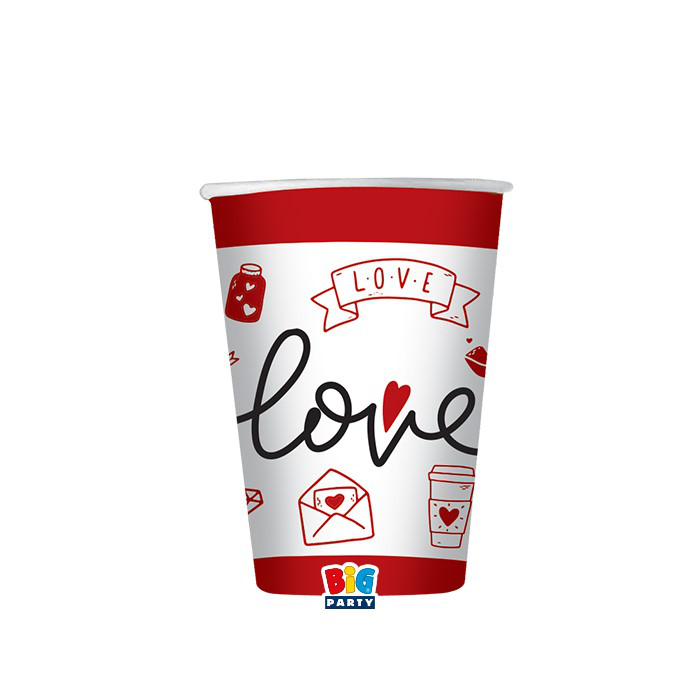 LOVE BICCHIERI CC.200 CONF.8 PZ. BIGPARTY