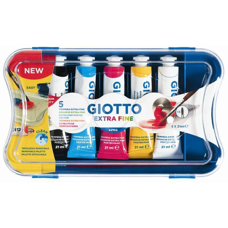 TEMPERA DA 5 TUBETTI  DA 21 ML. GIOTTO
