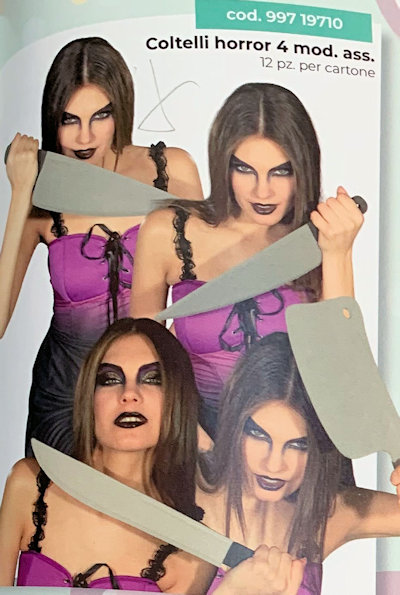 ARMI HORROR COLTELLI IN PLASTICA ASSORTITI