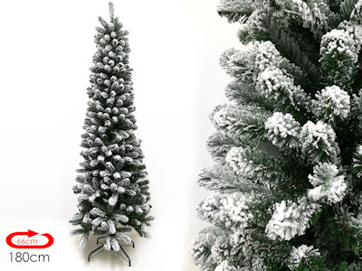 ALBERO CLASSICO INNEVATO SLIM MAIELLA-C CM.180 RAMI 405 422341 GENERAL