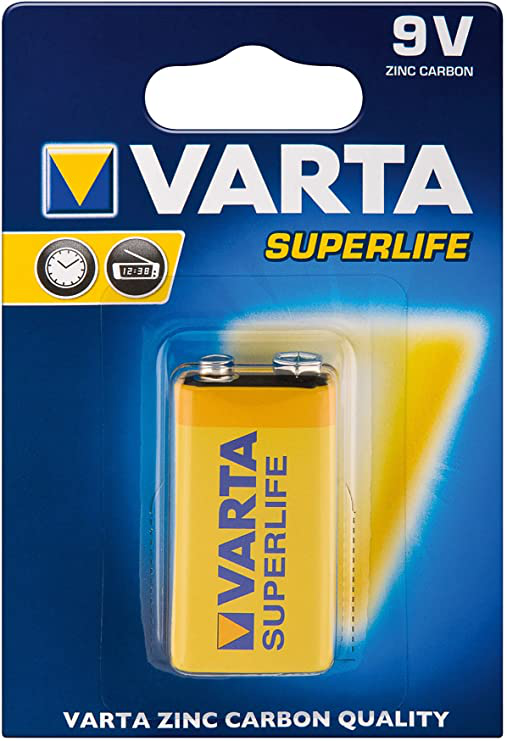 BATTERIA VARTA ZINCO CARBONE 9 VOLTS