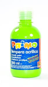 TEMPERA ACRILICA IN FLACONE DA 300ML. VERDE BRILLANTE PRIMO