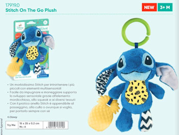 BABY PELUCHE PRIMI MESI STITCH BLU 3 MESI + 17919 CLEMENTONI