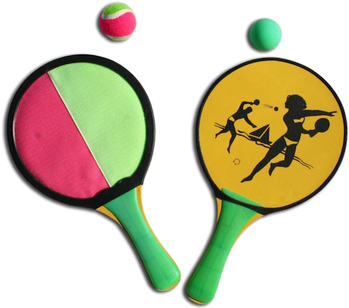 RACCHETTONI IN VELCRO DOUBLE FACE CON PALLINA IN GOMMA 50605