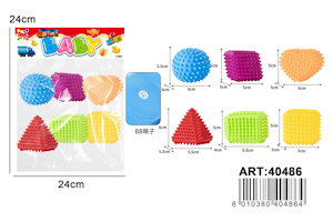 BUSTA GOMMOLOSI FORME GEOMETRICHE 6PZ. 40486 APEL