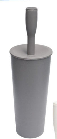 PORTASCOPINO CON SCOPINO IN PLASTICA COLORS GRIGIO BELLI E FORTI