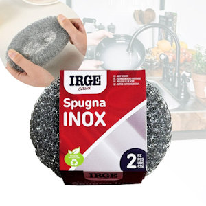 SPUGNA ABRASIVA ACCIAIO CONF. 2PZ. IRGE