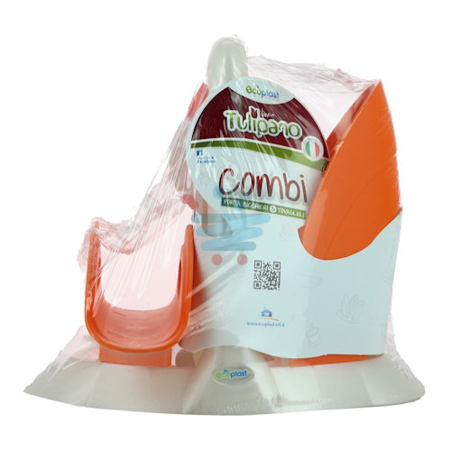 PORTATOVAGLIOLI ED BICCHIERI COMBI PLASTICA TULIPANO DUO MADREPERLA E TORTOR EC