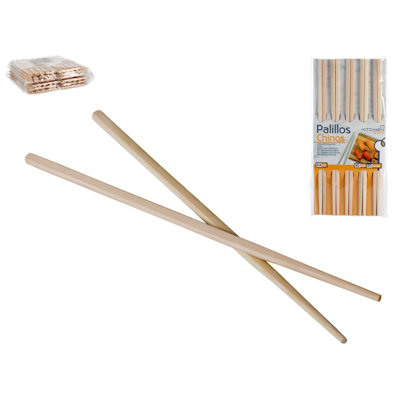 POSATE BASTONCINI CINESI IN LEGNO CM.24 CONF.10PZ. GERIMPORT