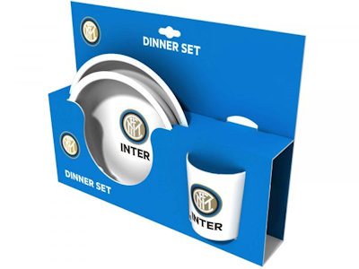 INTER PIATTI E BICCHIERE SET.3PZ.