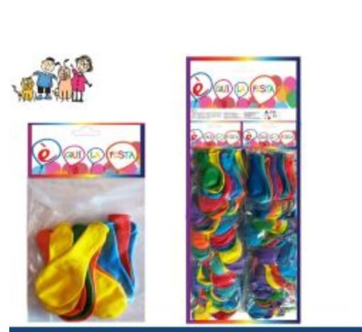 PALLONCINI MEDIUM IN BUSTA SU CARTELLA ASSORTITI CONF.10PZ. EOLD. EOLD. PEZZI 20