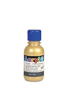 COLORE PER TESSUTO IN FLACONE 125 ML. METAL ORO PRIMO