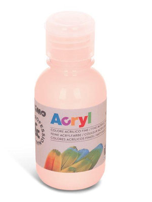 TEMPERA ACRILICA IN FLACONE DA 125ML. ROSA CARNE PRIMO