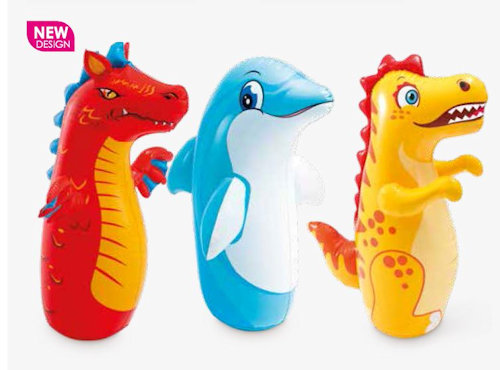SOGGETTI GONFIABILI ANIMALI SEMPRE IN PIEDI CM.90 INTEX 44669