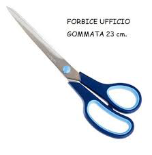 FORBICE IN ACCIAIO CM.23 IMPUGNATURA IN GOMMA NIKOFFICE