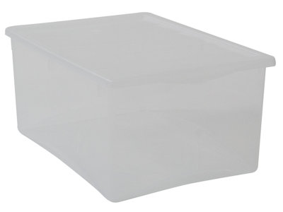 COMBI BOX SPRING L CM.55x39x25 CON COPERCHIO FISSO TRASPARENTE BELLI E FORTI