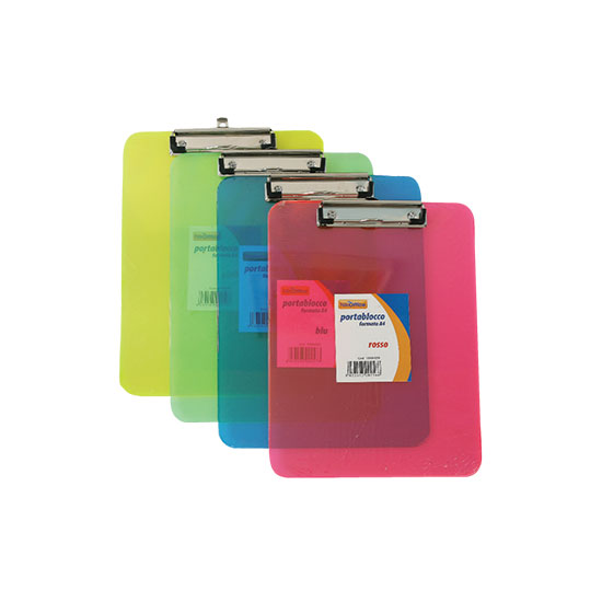 PORTA BLOCCO VERTICALE A4 CON MOLLETTONE IN PLASTICA VERDE NIKOFFICE