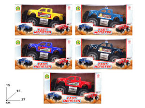 AUTO MODELLO FUORISTRADA JEEP A FRIZIONE CM.25 MONSTER MAZ