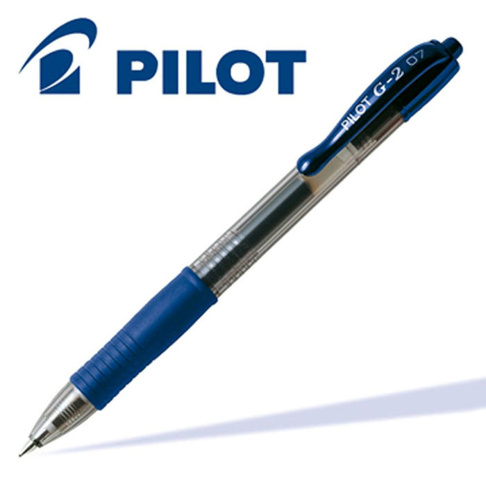PENNA PILOT GEL G2 A SCATTO BLU pezzi 12