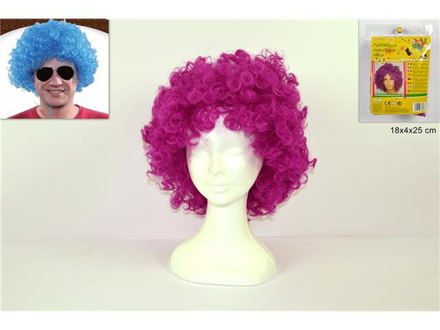 ACCESSORI TESTA PARRUCCA RICCIOLINA VIOLA