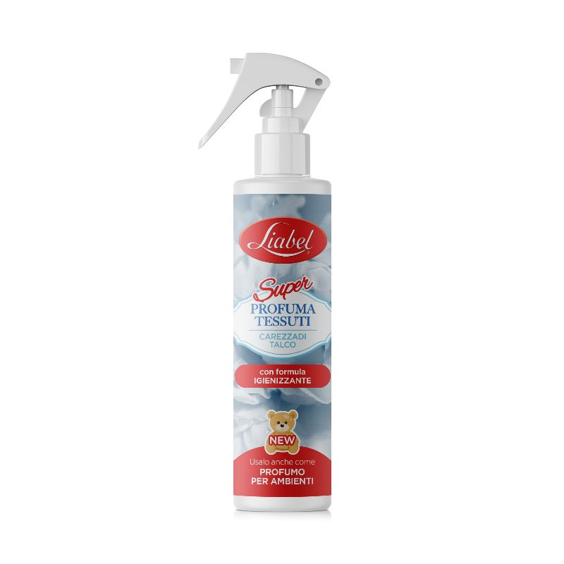 DEODORANTE PER ARMADIO O TESSUTI LIABEL FLACONE SPRAY 250ML. CAREZZA DI TALCO LI