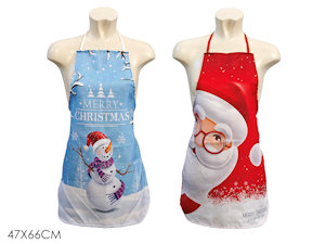 CUCINA GREMBIULE CON DECORI NATALIZI 100% COTONE CM.47x66 452504 GENERAL
