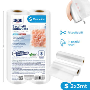 BUSTE SOTTOVUOTO ROTOLO CM.17x3MT. CONF.2PZ. S IRGE