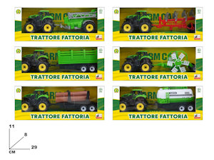 TRATTORE A FRIZIONE CM.30 CON RIMORCHIO SCATOLATO MAZ